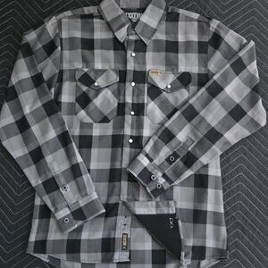 DIXXON Black and Gray Plaid Button Down Shirt